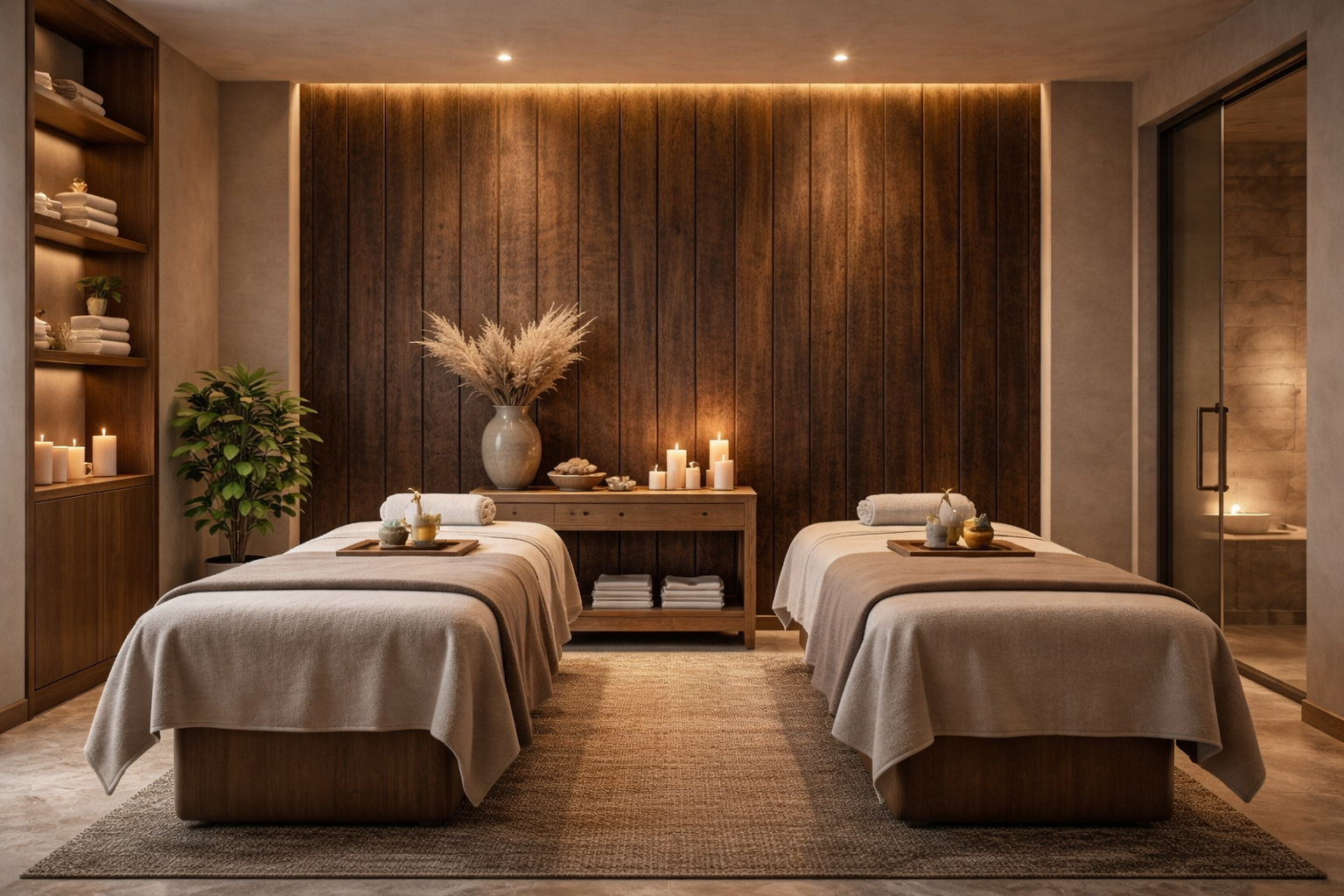 PU Carbonized Wood Panels installed as rustic feature wall in modern interior